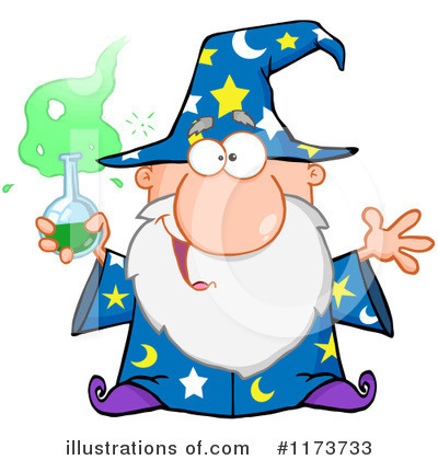 Royalty-Free (RF) Wizard Clipart Illustration by Hit Toon - Stock Sample #1173733