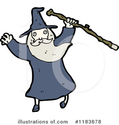 Royalty-Free (RF) Wizard Clipart Illustration by lineartestpilot - Stock Sample #1183678
