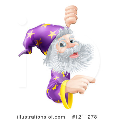 Royalty-Free (RF) Wizard Clipart Illustration by AtStockIllustration - Stock Sample #1211278