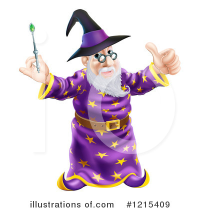 Royalty-Free (RF) Wizard Clipart Illustration by AtStockIllustration - Stock Sample #1215409