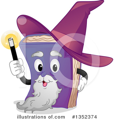 Book Character Clipart #1352374 by BNP Design Studio