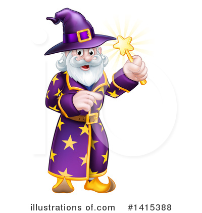 Royalty-Free (RF) Wizard Clipart Illustration by AtStockIllustration - Stock Sample #1415388