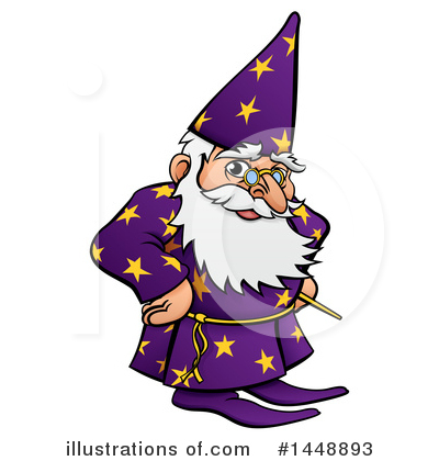 Royalty-Free (RF) Wizard Clipart Illustration by AtStockIllustration - Stock Sample #1448893