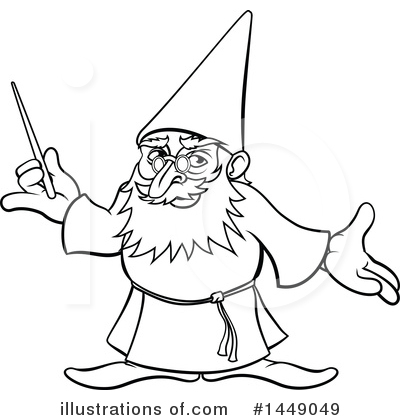 Royalty-Free (RF) Wizard Clipart Illustration by AtStockIllustration - Stock Sample #1449049