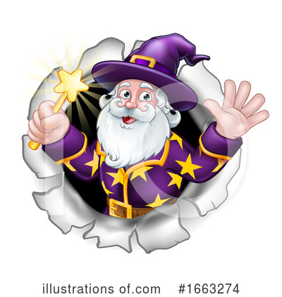 Royalty-Free (RF) Wizard Clipart Illustration by AtStockIllustration - Stock Sample #1663274