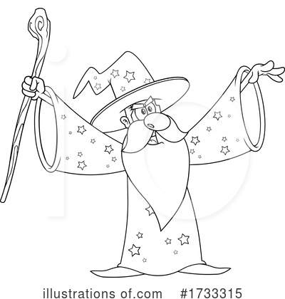 Royalty-Free (RF) Wizard Clipart Illustration by Hit Toon - Stock Sample #1733315