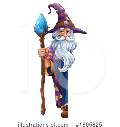 Royalty-Free (RF) Wizard Clipart Illustration by AtStockIllustration - Stock Sample #1805825