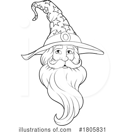Royalty-Free (RF) Wizard Clipart Illustration by AtStockIllustration - Stock Sample #1805831