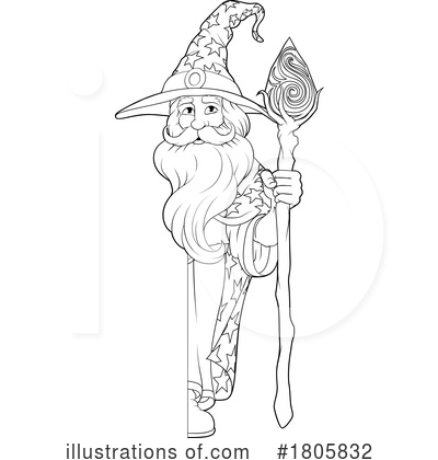 Royalty-Free (RF) Wizard Clipart Illustration by AtStockIllustration - Stock Sample #1805832