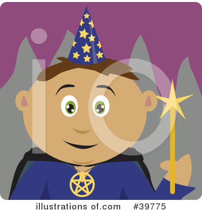 Wizard Clipart #39775 by Dennis Holmes Designs