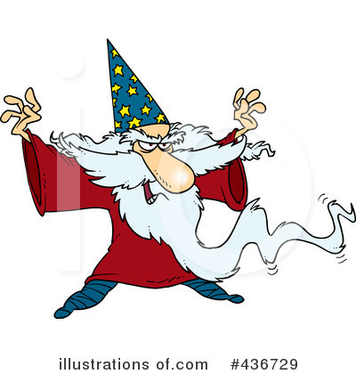 Royalty-Free (RF) Wizard Clipart Illustration by toonaday - Stock Sample #436729