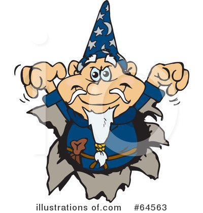 Wizard Clipart #64563 by Dennis Holmes Designs