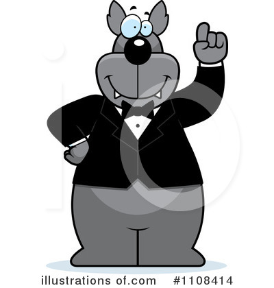 Royalty-Free (RF) Wolf Clipart Illustration by Cory Thoman - Stock Sample #1108414