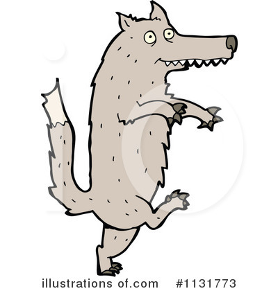 Royalty-Free (RF) Wolf Clipart Illustration by lineartestpilot - Stock Sample #1131773