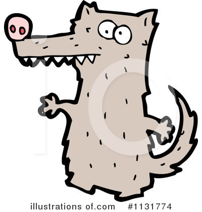 Royalty-Free (RF) Wolf Clipart Illustration by lineartestpilot - Stock Sample #1131774