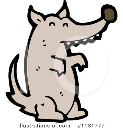 Royalty-Free (RF) Wolf Clipart Illustration by lineartestpilot - Stock Sample #1131777