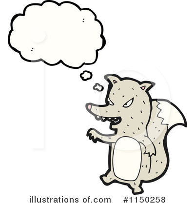 Royalty-Free (RF) Wolf Clipart Illustration by lineartestpilot - Stock Sample #1150258