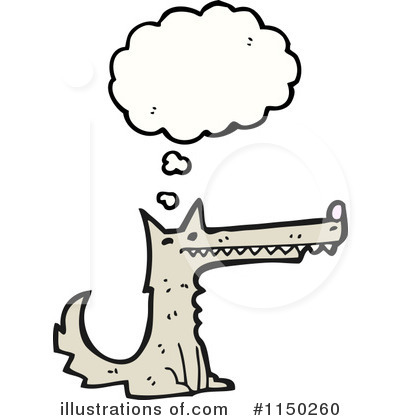 Royalty-Free (RF) Wolf Clipart Illustration by lineartestpilot - Stock Sample #1150260