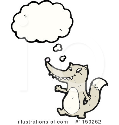 Royalty-Free (RF) Wolf Clipart Illustration by lineartestpilot - Stock Sample #1150262