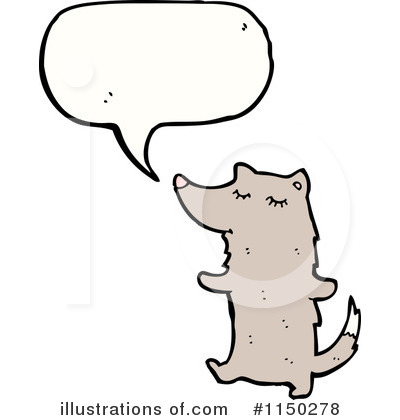 Royalty-Free (RF) Wolf Clipart Illustration by lineartestpilot - Stock Sample #1150278