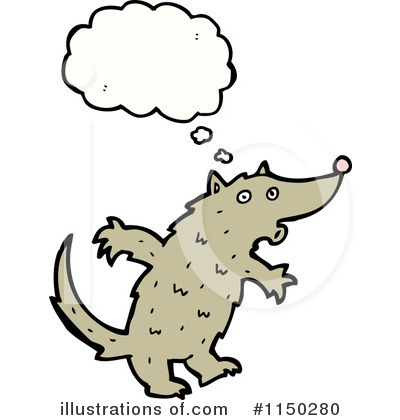 Royalty-Free (RF) Wolf Clipart Illustration by lineartestpilot - Stock Sample #1150280