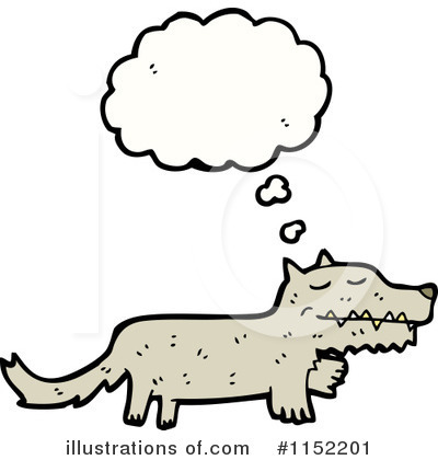 Royalty-Free (RF) Wolf Clipart Illustration by lineartestpilot - Stock Sample #1152201