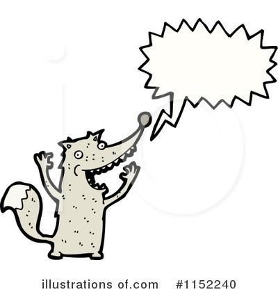 Royalty-Free (RF) Wolf Clipart Illustration by lineartestpilot - Stock Sample #1152240