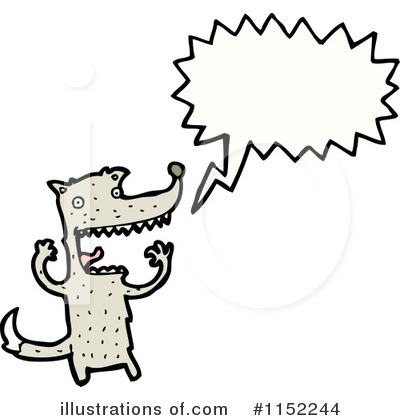 Royalty-Free (RF) Wolf Clipart Illustration by lineartestpilot - Stock Sample #1152244