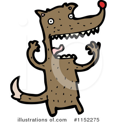 Royalty-Free (RF) Wolf Clipart Illustration by lineartestpilot - Stock Sample #1152275