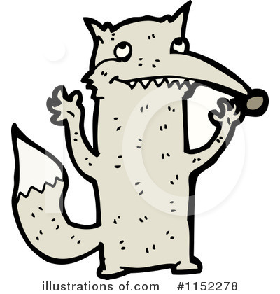 Royalty-Free (RF) Wolf Clipart Illustration by lineartestpilot - Stock Sample #1152278