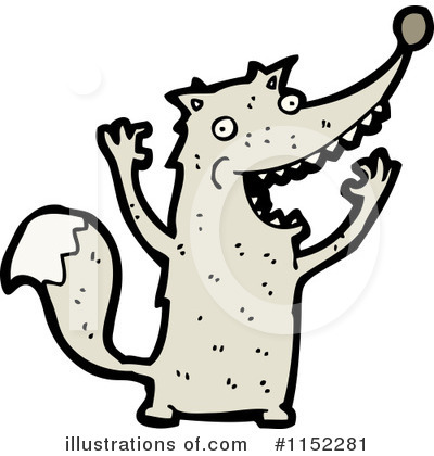 Royalty-Free (RF) Wolf Clipart Illustration by lineartestpilot - Stock Sample #1152281