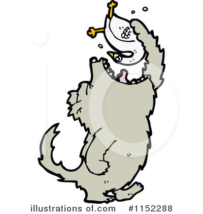 Royalty-Free (RF) Wolf Clipart Illustration by lineartestpilot - Stock Sample #1152288