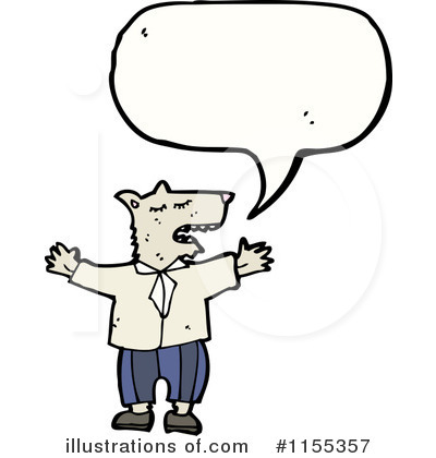 Royalty-Free (RF) Wolf Clipart Illustration by lineartestpilot - Stock Sample #1155357