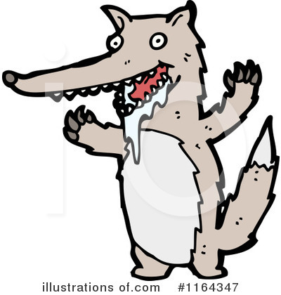 Royalty-Free (RF) Wolf Clipart Illustration by lineartestpilot - Stock Sample #1164347