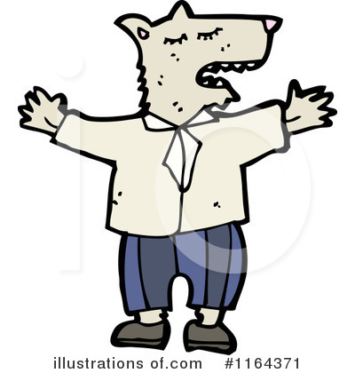 Royalty-Free (RF) Wolf Clipart Illustration by lineartestpilot - Stock Sample #1164371