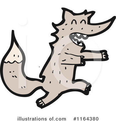 Royalty-Free (RF) Wolf Clipart Illustration by lineartestpilot - Stock Sample #1164380