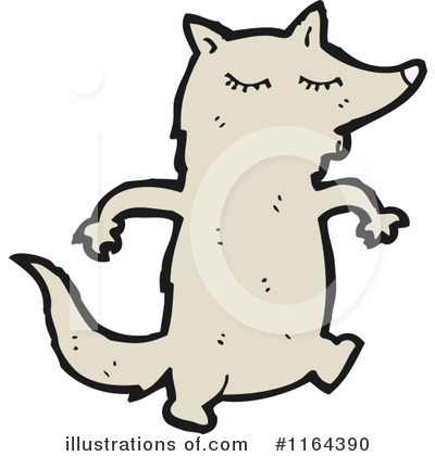 Royalty-Free (RF) Wolf Clipart Illustration by lineartestpilot - Stock Sample #1164390