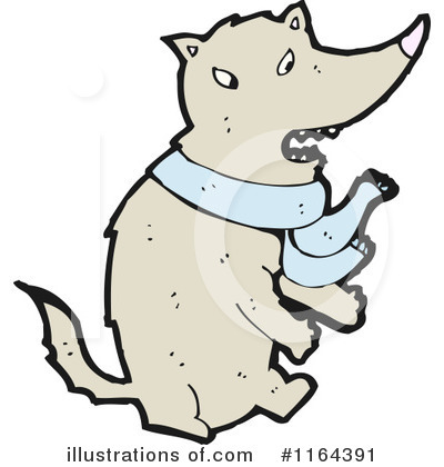 Royalty-Free (RF) Wolf Clipart Illustration by lineartestpilot - Stock Sample #1164391