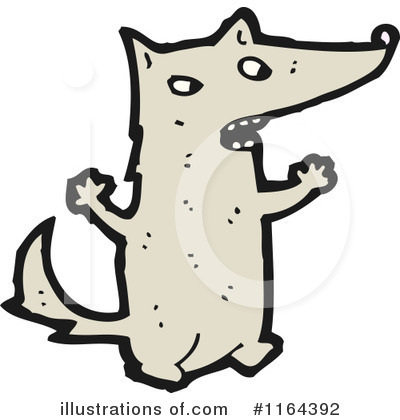 Royalty-Free (RF) Wolf Clipart Illustration by lineartestpilot - Stock Sample #1164392