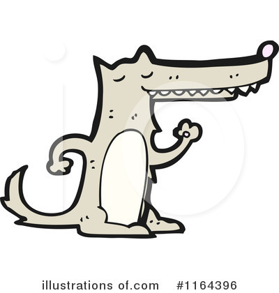 Royalty-Free (RF) Wolf Clipart Illustration by lineartestpilot - Stock Sample #1164396