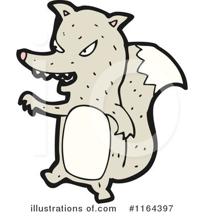 Royalty-Free (RF) Wolf Clipart Illustration by lineartestpilot - Stock Sample #1164397