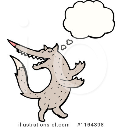 Royalty-Free (RF) Wolf Clipart Illustration by lineartestpilot - Stock Sample #1164398