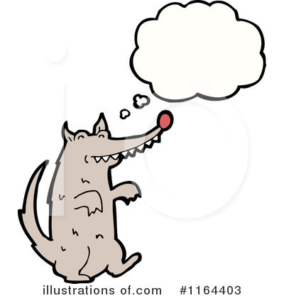 Royalty-Free (RF) Wolf Clipart Illustration by lineartestpilot - Stock Sample #1164403