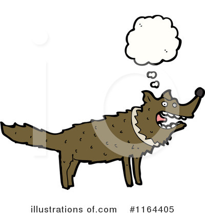 Royalty-Free (RF) Wolf Clipart Illustration by lineartestpilot - Stock Sample #1164405
