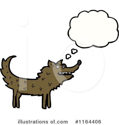 Royalty-Free (RF) Wolf Clipart Illustration by lineartestpilot - Stock Sample #1164406