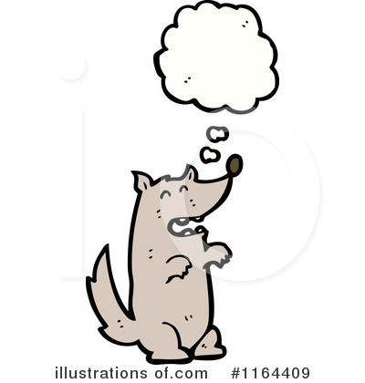 Royalty-Free (RF) Wolf Clipart Illustration by lineartestpilot - Stock Sample #1164409