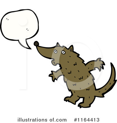 Royalty-Free (RF) Wolf Clipart Illustration by lineartestpilot - Stock Sample #1164413