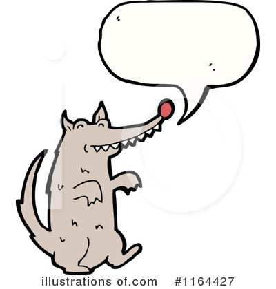 Royalty-Free (RF) Wolf Clipart Illustration by lineartestpilot - Stock Sample #1164427