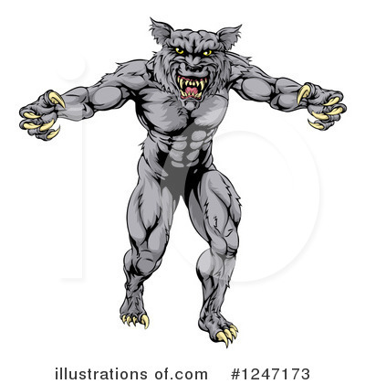 Werewolf Clipart #1247173 by AtStockIllustration