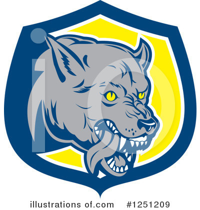 Royalty-Free (RF) Wolf Clipart Illustration by patrimonio - Stock Sample #1251209